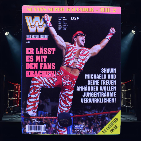 WWE Magazin Nr. 4 (1996) – Dino Verlag | WWF Wrestling Magazin | Sehr schöner Sammlerzustand